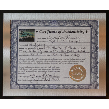 Medium certificate of authenticity