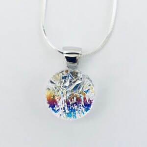 Rainbow Baby Gem 1/2" Round Necklace by Stephanie Tantillo