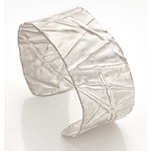 Silver Folded Cuff by Diana Widman