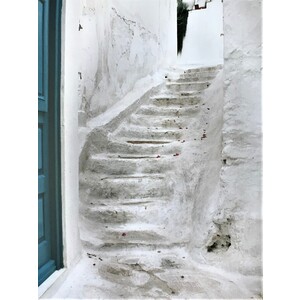 'Steps and Blue Door' by zeny cieslikowski