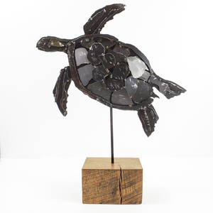 SOLD!!!"Sea Turtle" metal art sculpture by Brandon DeNormandie