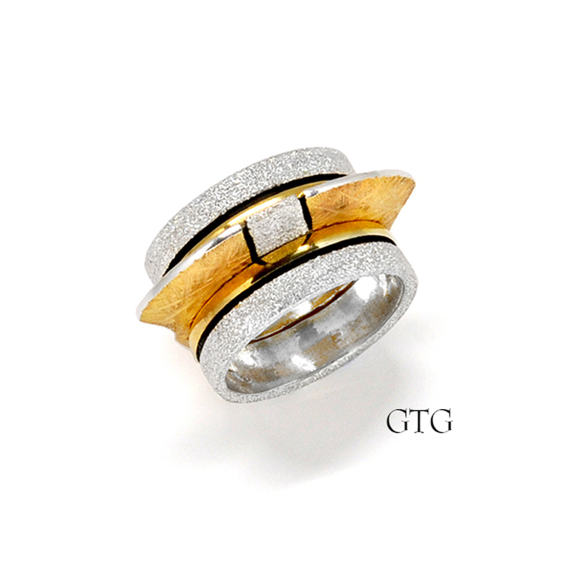 Stacking Rings, Set G + T + G by Stacy Givon