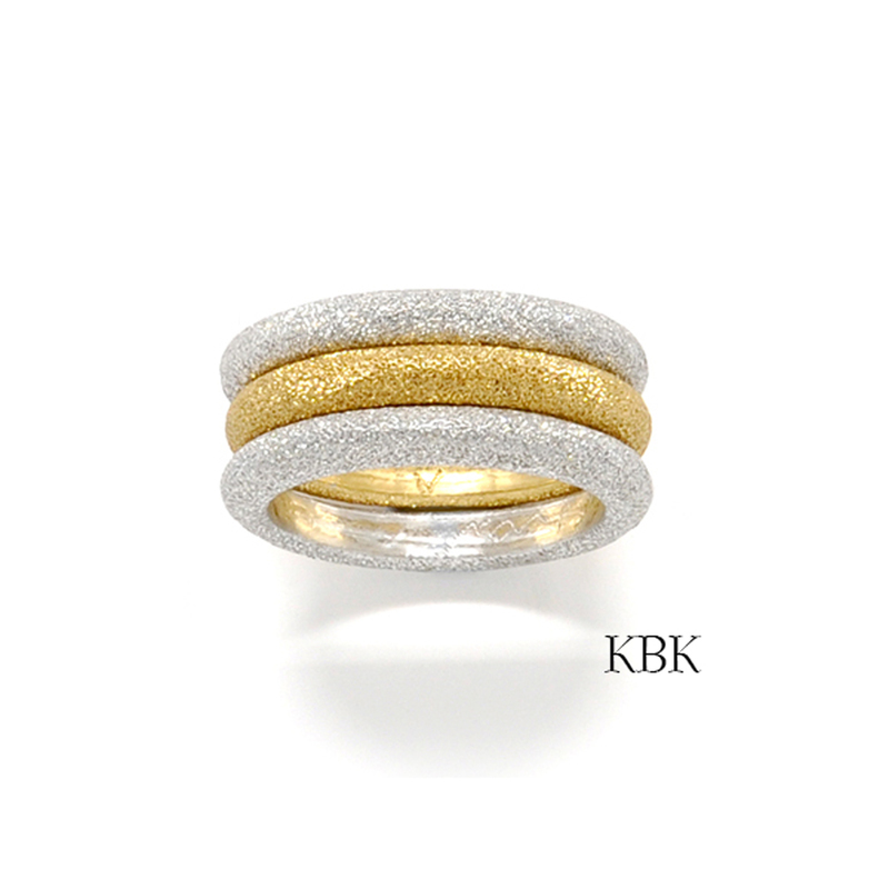 Stacking Rings, Set K + B + K by Stacy Givon