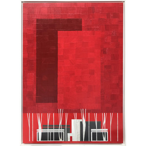 Modern House Red Forest #308 by Chris Wheeler