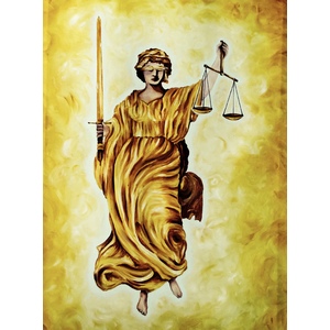 Justice 20x24 by Thelma Fanstone Haffner