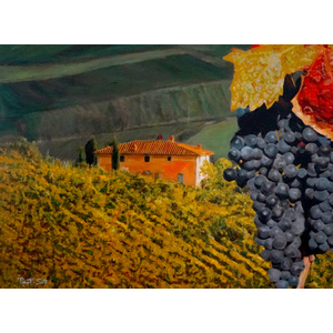 Tuscan Grapes by Robert Scott