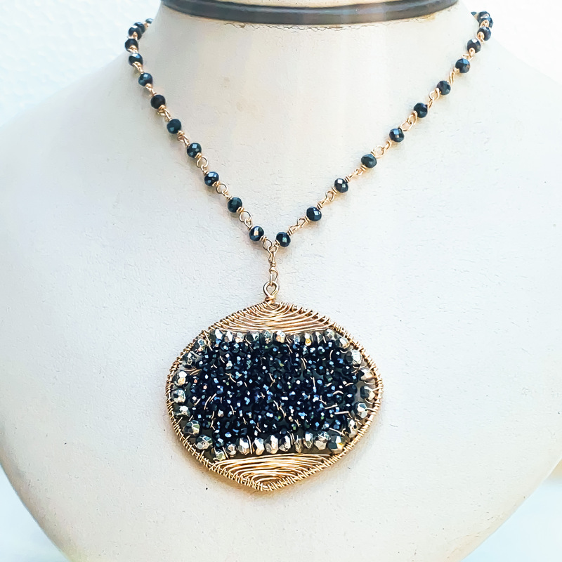 Spinel Medallion Necklace by Barbara  Weinreb