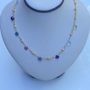 Multi Gemstone Barrel Necklace  by Barbara  Weinreb