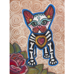 All Souls Day Kittenz Aztec by Ann Marie Hoff