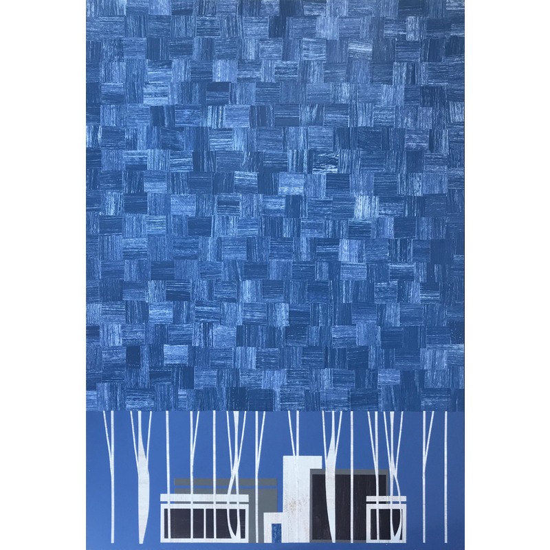 Modern House Blue Forest #295 by Chris Wheeler