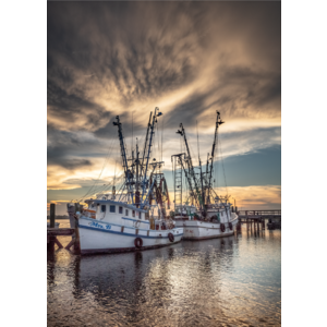 Mystical Sunset at the Docks by Philip Heim