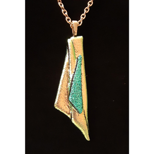 Saljouri's Fairy Wing Fused Glass Necklace by Kat Huddleston