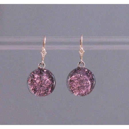 Medium pink frost earring primary