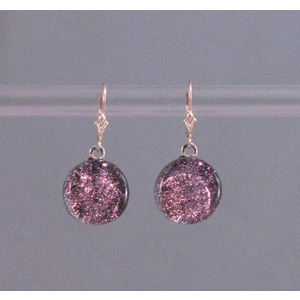 Small pink frost earring primary