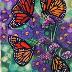 Monarchs in Summer by Ann Marie Hoff