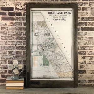 Highland Park 1885 Map by Amy Manning