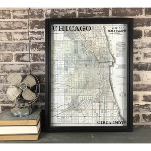 Chicago 1857 Map by Amy Manning
