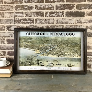 Chicago 1868 Map by Amy Manning