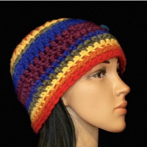 Unisex gay pride winter hat by Sherri Gold