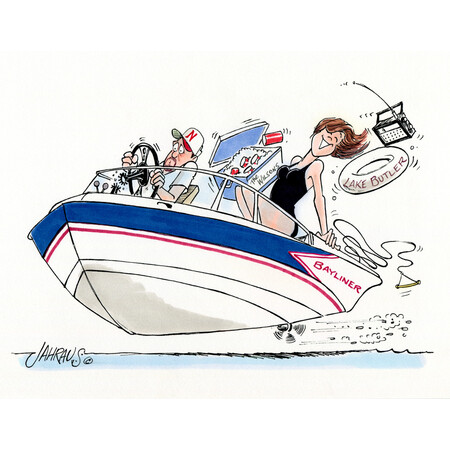Medium boating cartoon 1