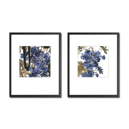 Medium wisteria print set 20x28