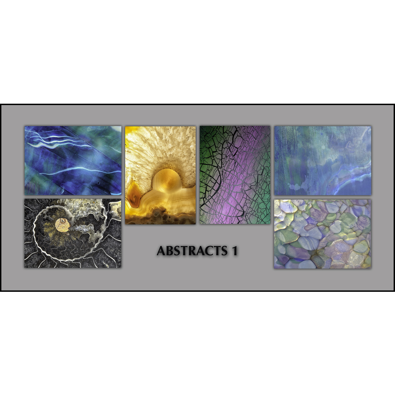 Set of 6 notecards titled:  Abstracts by Ron Mellott