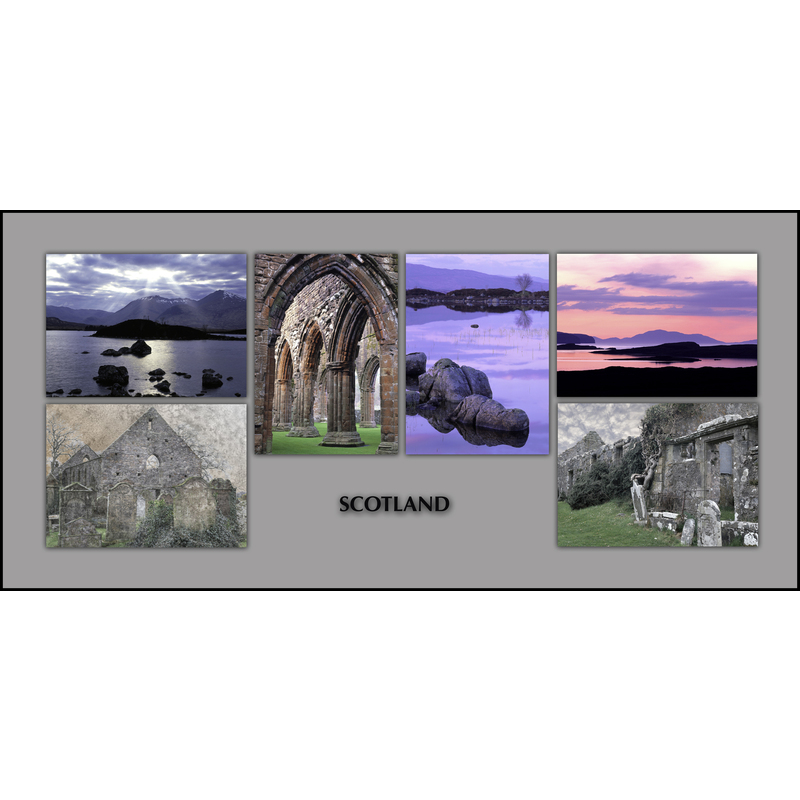 Boxed set of 6 notecards titled:  Scotland by Ron Mellott