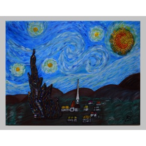 The Starry Night - inspiration of Vincent van Gogh by Renata Maliszewski