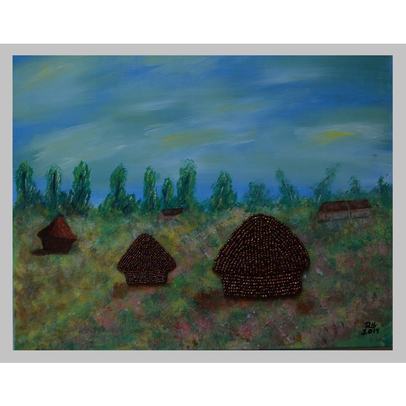 Haystacks - inspiration of Claude Monet by Renata Maliszewski