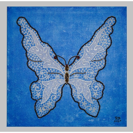 Medium butterfly blue