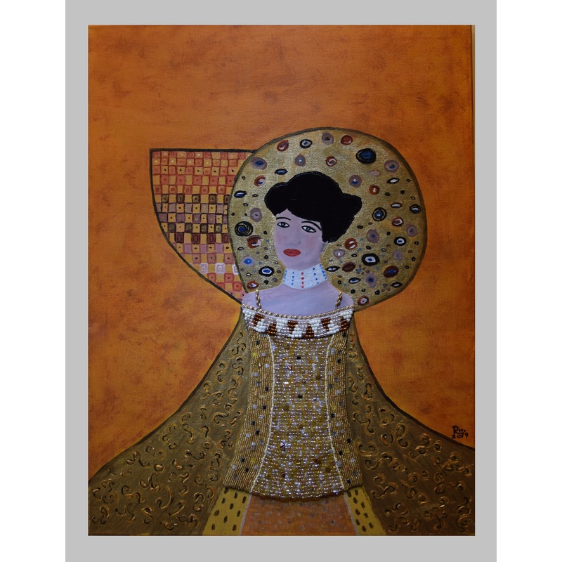 Lady in Gold - inspiration of Gustav Klimt by Renata Maliszewski