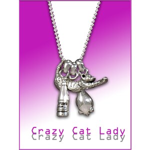 Cat Lady Necklace by Lisa Greene