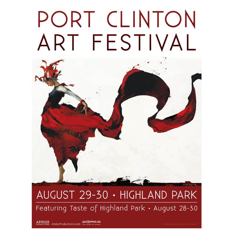 2015 Port Clinton Festival Poster by Amdur Productions