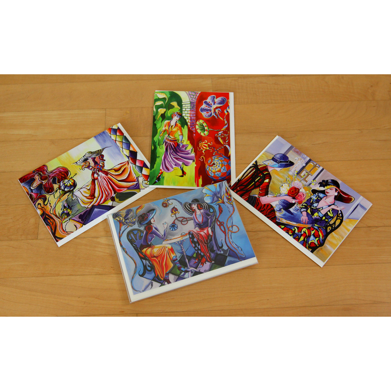 Artist Blank Notecards - Fantasy Collection  by JACQUELINE CABESSA 