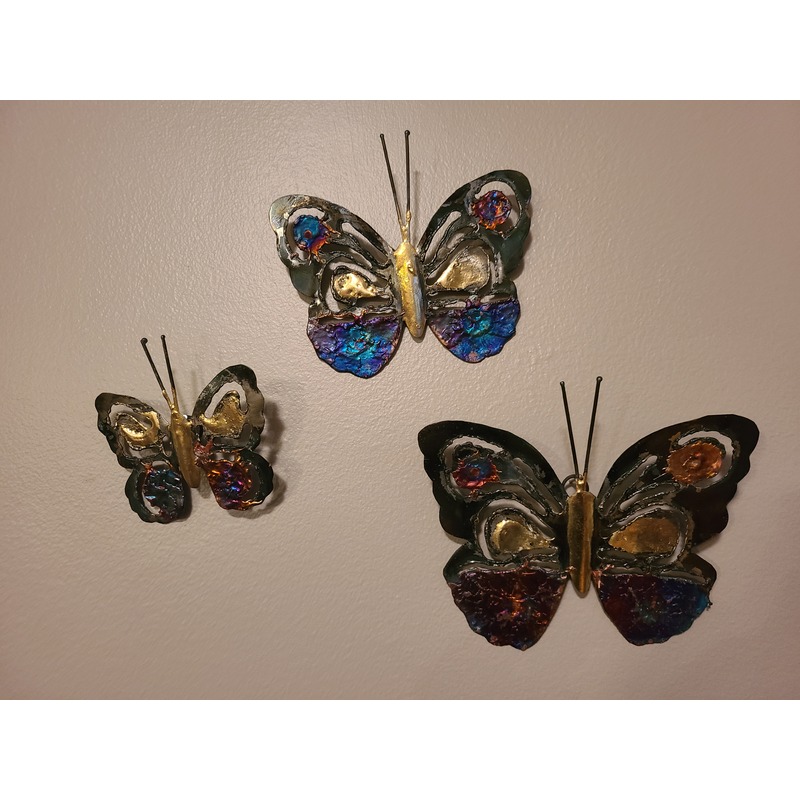set of 3 butterflies by Sergio Barcena