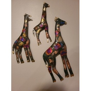 Set of 3 Giraffes by Sergio Barcena