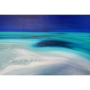 Blue hole by a sand bar by Delphine Pontvieux