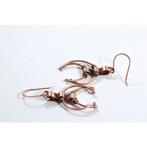 Half-Moon Copper Earrings by Tetyana  Fedorko 