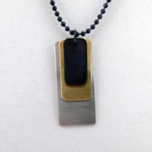 Dog Tag Necklace by Lauren Mullaney
