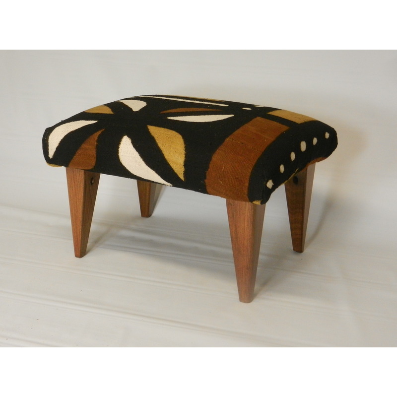 West African Textile Footstool by Fred Khodadad