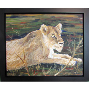 Queen of the Jungle 20" x 16" by Linda Sacketti