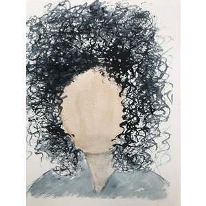 Woman with Big Hair by Regina Roland
