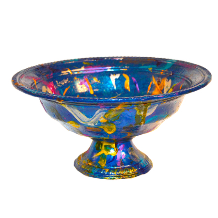 Medium blue footed bowl