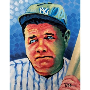 Babe Ruth. 11" x 14" by Robert Schemmel