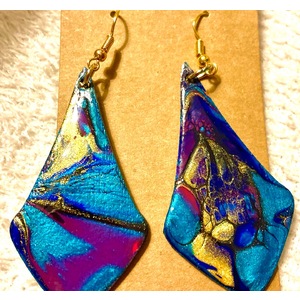 drop triangular earrings by Sue Alexander