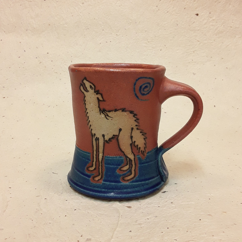Wolf mug by Mary Jo Schmith