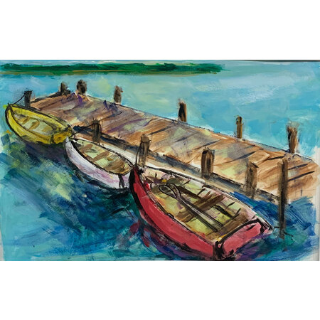 Medium colorful rowboats 