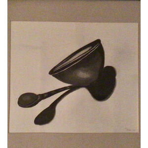 Study of Cup and Wooden Spoon by robert Hilger