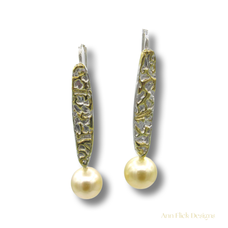 Charmantes - Silver & 22K Gold, South Sea Pearls by Ann Flick