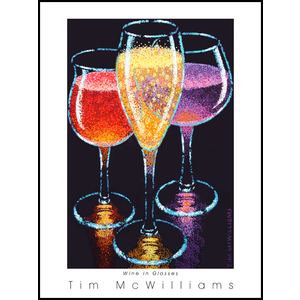 Wine In Glasses by Tim Mcwilliams